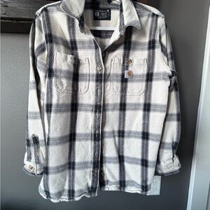 Carhartt Black and White Loose Fit Shirt